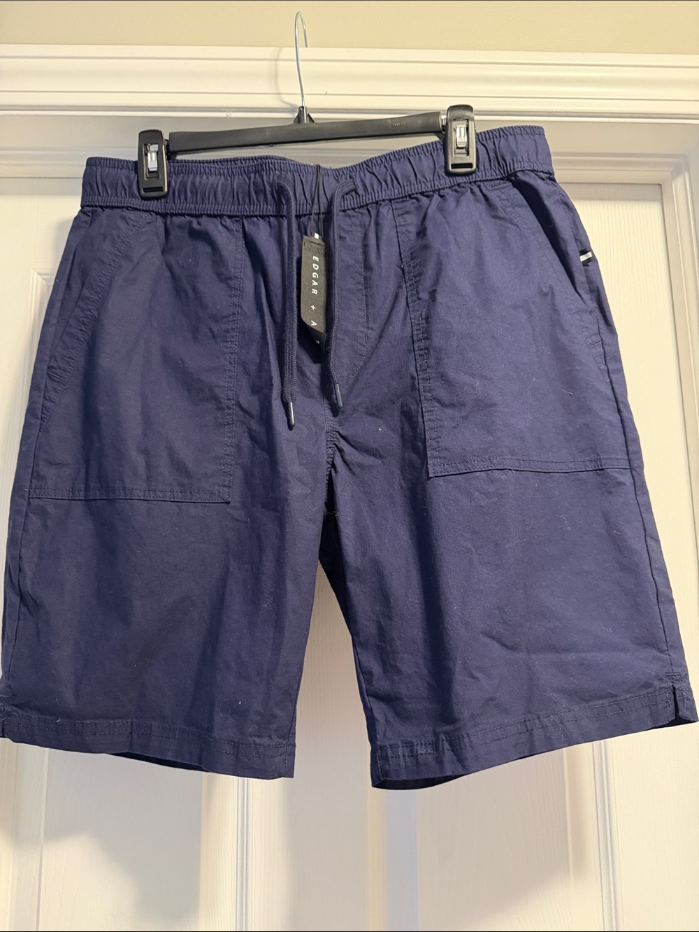 Men's Navy Athletic Drawstring Shorts - Unknown Brand